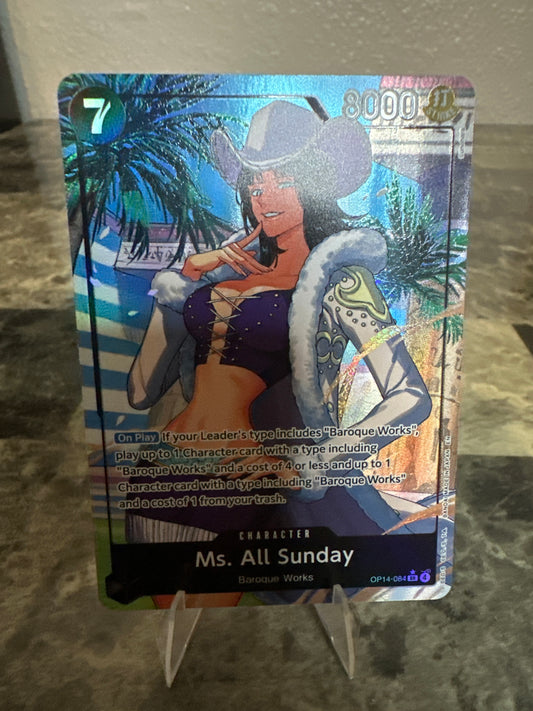 Ms. All Sunday (Alternate Art) - The Azure Sea's Seven (OP14)
The