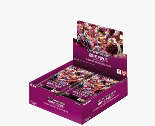 One Piece OP11 - A Fist of Divine Speed - Box of 24 Booster Packs (ENG) (Sealed)