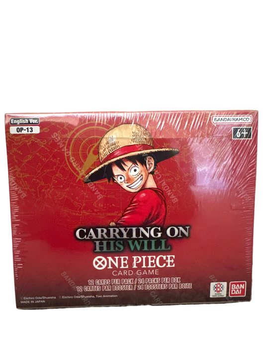 One Piece TCG: Carrying On His Will (OP13) Booster Box (Sealed)