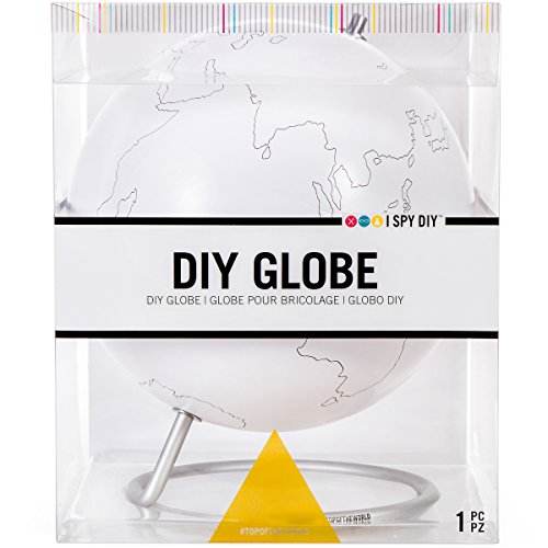 DIY White Globe Craft Kit for Kids – Darice Spy Project | SwiftBuyHub - SwiftBuy Hub - - craft kits for kids ages 6 and up,darice spy project globe kit,diy white globe craft kit for kids,fun diy globe art project for children,geography globe diy kit for school,homeschool globe craft kit,kids educational craft globe,spy themed diy globe for kids - United States - SwiftBuy Hub - 52.61