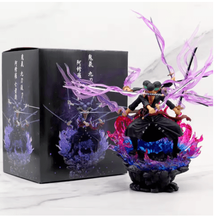 24cm Anime One PieceRoronoa Zoro Figure Figurine Wano Onigashima 9 Swords Style Action Figurine GK Statue Model - SwiftBuy Hub - - - United States - SwiftBuy Hub - 33.99