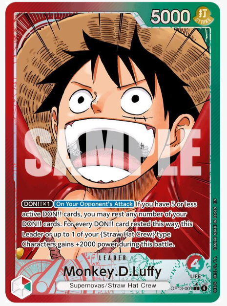 Monkey.D.Luffy (001) (Alternate Art) - Carrying On His Will (OP13)